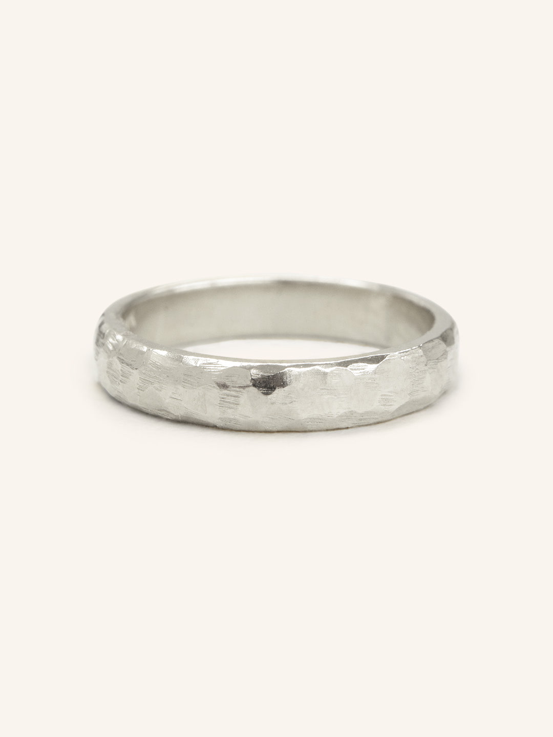 The Forge 4MM Half Round Hammered Band