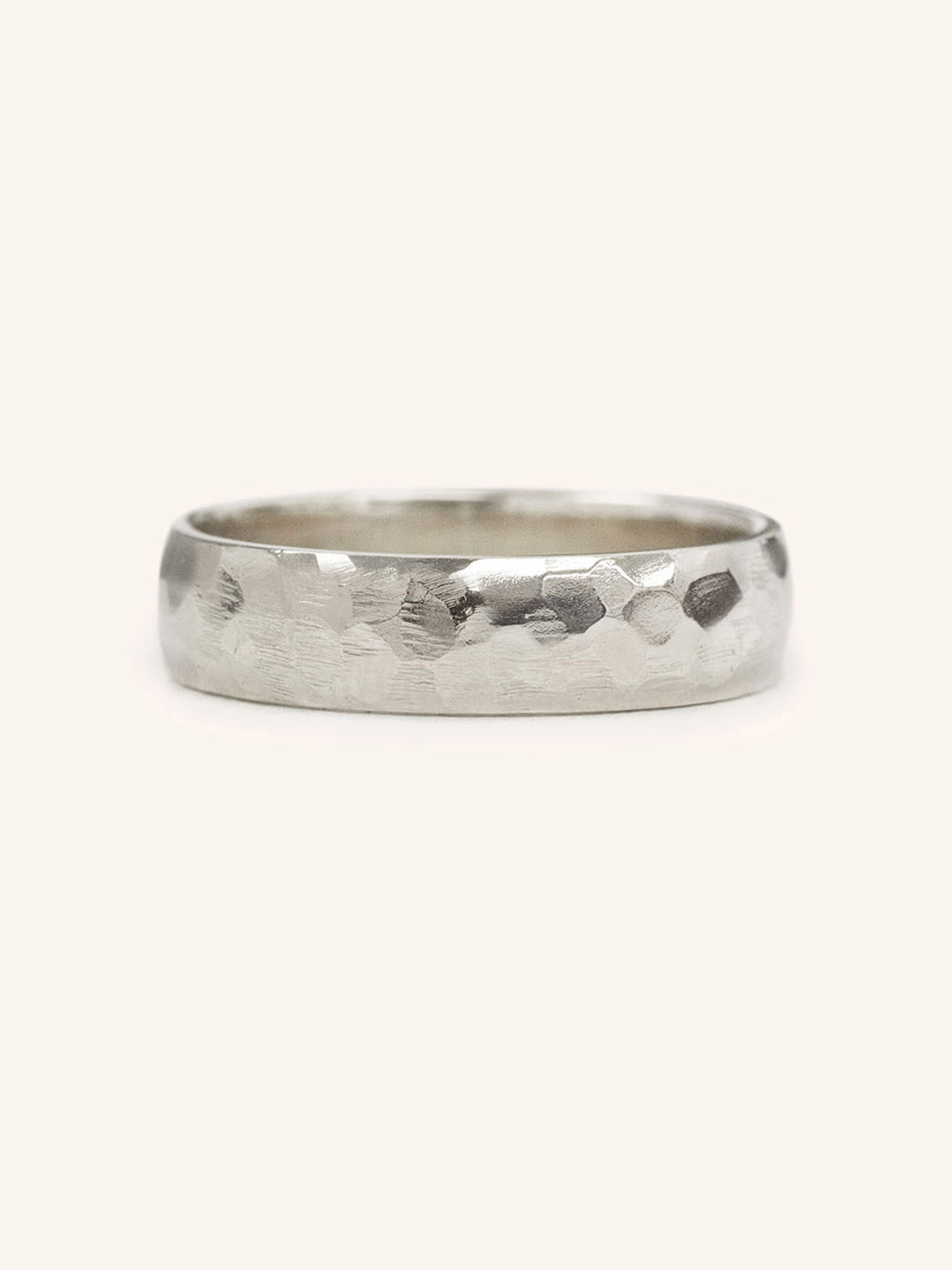 The Forge 6MM Half Round Hammered Band