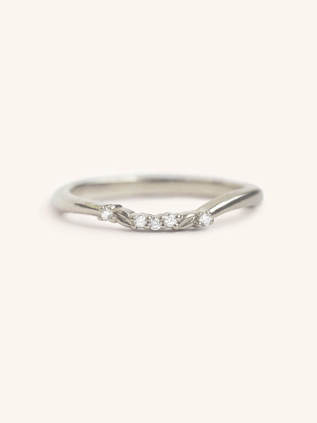 Floral Diamond Wedding Ring