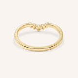 Roads in Paris Diamond Curved Wedding Ring