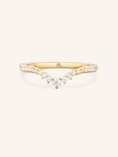 Roads in Paris Diamond Wedding Ring
