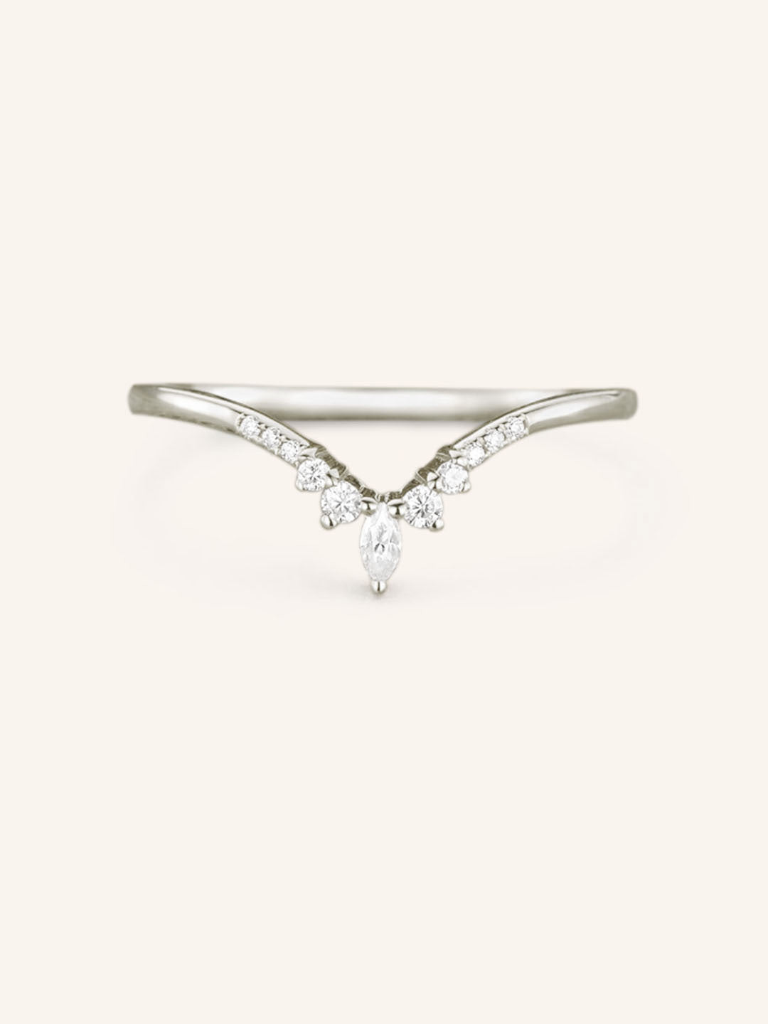 Kakena Marquise Moissanite Diamond Wedding Ring