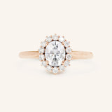 Turning Oak Moissanite Diamond Engagement Ring