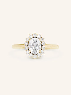 Turning Oak Moissanite Diamond Engagement Ring