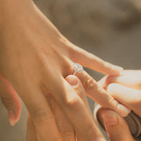 Turning Oak Moissanite Diamond Engagement Ring