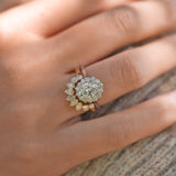 Turning Oak Moissanite Diamond Engagement Ring