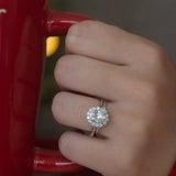 Turning Oak Moissanite Diamond Engagement Ring