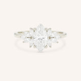 Emme Marquise Diamond Cluster Engagement Ring