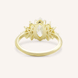 Emme Marquise Moissanite Cluster Engagement Ring