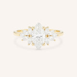 Emme Marquise Diamond Cluster Engagement Ring