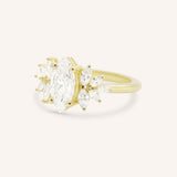 Emme Marquise Diamond Cluster Engagement Ring