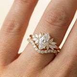 Emme Marquise Diamond Cluster Engagement Ring