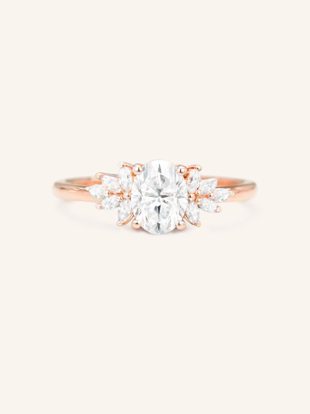 Emme Marquise Cluster Engagement Ring