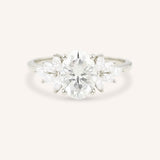 Emme Oval Diamond Cluster Engagement Ring