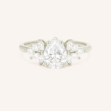 Emme Pear Diamond Cluster Engagement Ring
