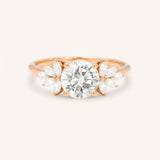 Emme Round Cluster Moissanite Engagement Ring