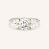 Emme Round Cluster Moissanite Engagement Ring
