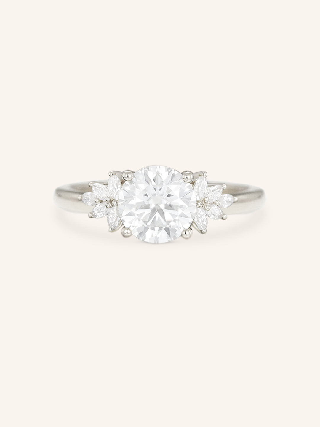 Emme Round Cluster Engagement Ring