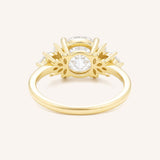 Emme Round Cluster Moissanite Engagement Ring