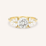 Emme Round Cluster Moissanite Engagement Ring