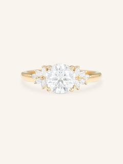 Emme Round Cluster Engagement Ring