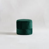 Velvet Backdrop Double Ring Box - Emerald Green