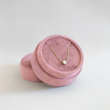 Velvet Backdrop Pendant Box - Rose Pink