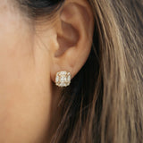 Pinafore Princess Moissanite Diamond Earrings