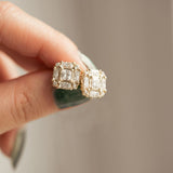 Pinafore Princess Moissanite Diamond Earrings