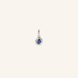 Deco Charm Bezel Set Blue Sapphire Birthstone | September Birthstone
