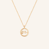 Korean “Grandma” 할머니 Gold Pendant Necklace