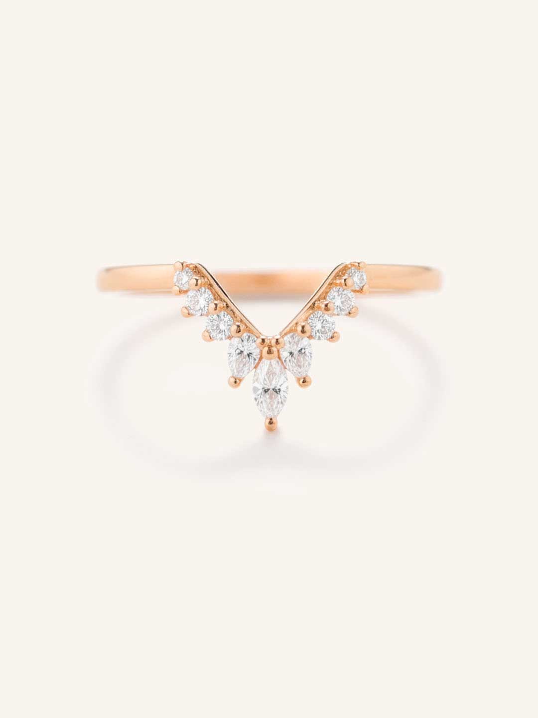 Joni Marquise Diamond V Wedding Ring