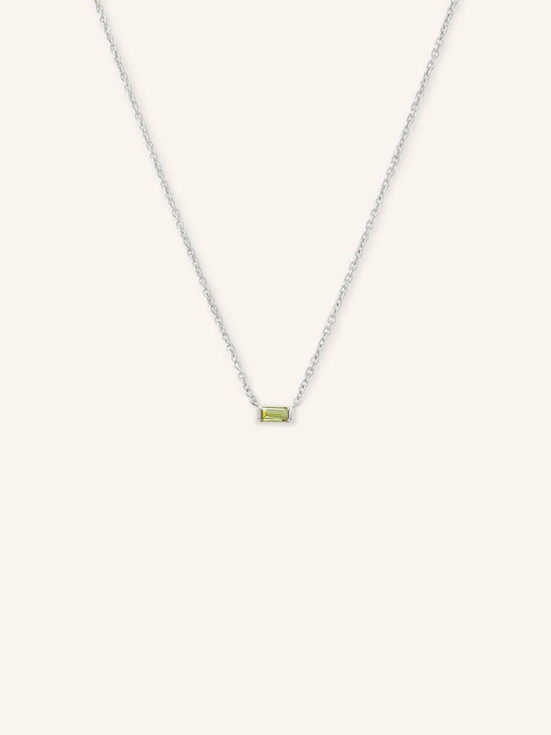 GEMMA Baguette Peridot Necklace