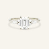 Nalani Emerald Cut Diamond Engagement Ring