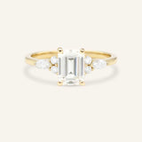 Nalani Emerald Cut Diamond Engagement Ring