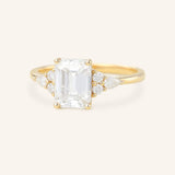 Nalani Emerald Cut Diamond Engagement Ring
