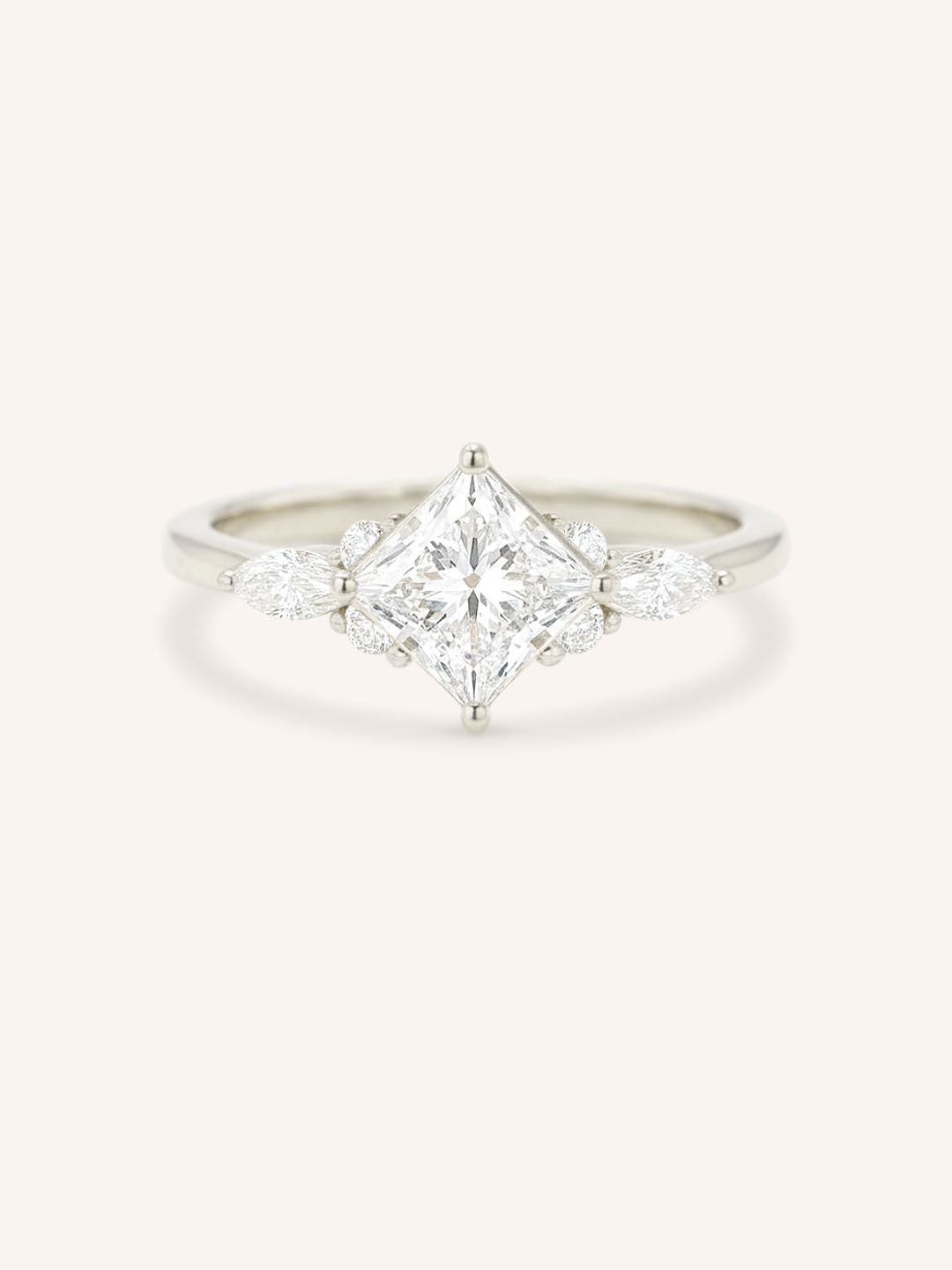 Nalani Princess Cut Diamond Engagement Ring