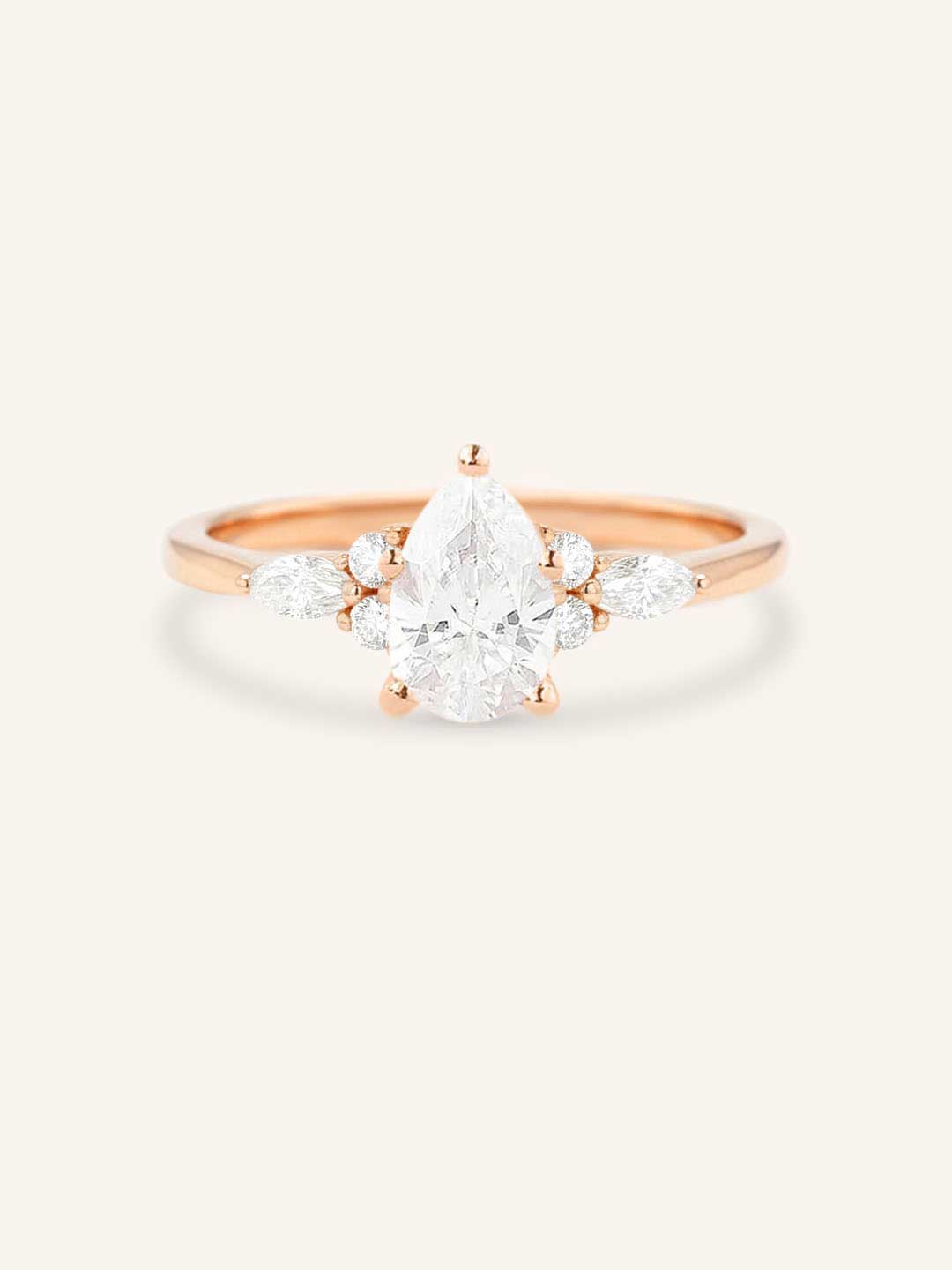 Nalani Pear Cut Diamond Engagement Ring