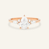 Nalani Pear Cut Diamond Engagement Ring