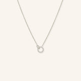 Interlocking Diamond Circle Necklace