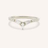 Kurtia Curved Diamond Wedding Band