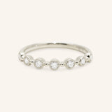 Myrtle Milgrain Diamond Bezel Ring