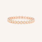 Louise Diamond Milgrain Eternity Band