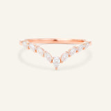 Elise Curved Diamond Wedding Band