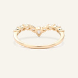 Elise Curved Diamond Wedding Band