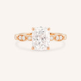 Della Elongated Cushion Cut Diamond Engagement Ring