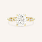 Della Elongated Cushion Cut Diamond Engagement Ring