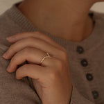 Taylor curved diamond wedding band style 2 lifestyle photo worn on hand