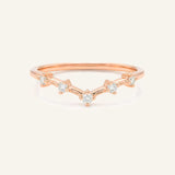 Irena Curved Diamond Wedding Band