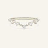 Irena Curved Diamond Wedding Band